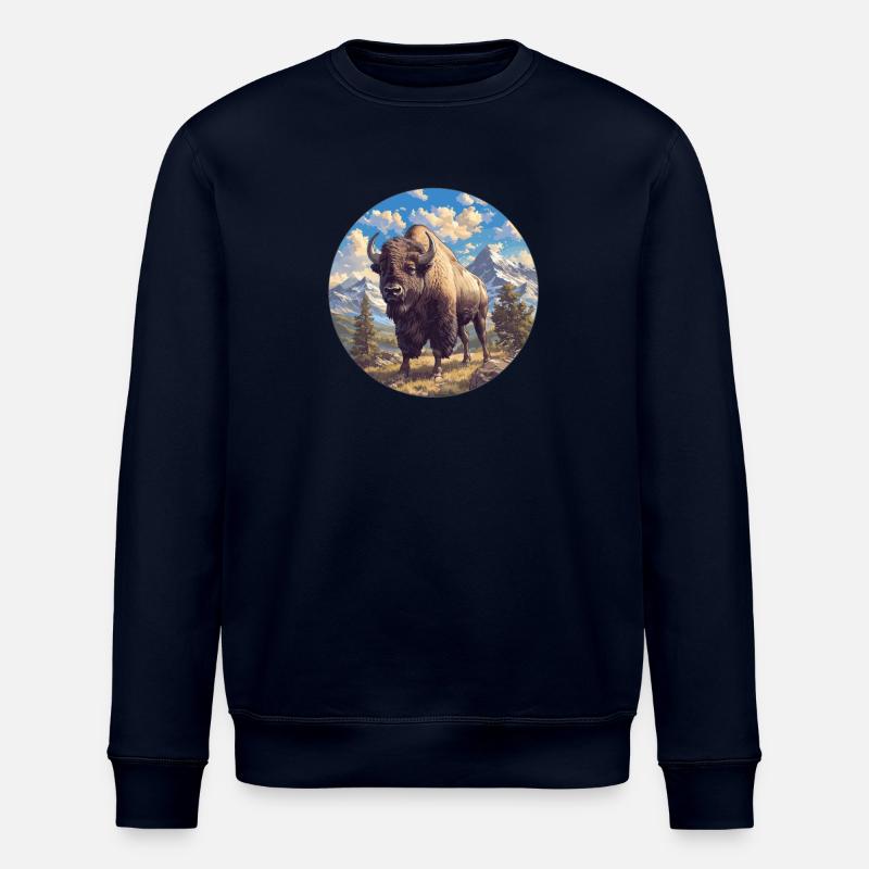 Bisons Bison - Sweat bio ROLLER Stanley/Stella Unisexe - marine