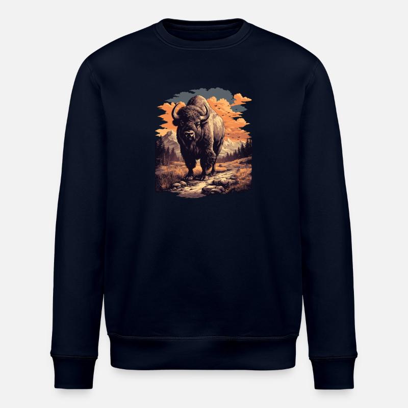 Bisons Bison - Stanley/Stella ROLLER Unisex Organic Sweatshirt - navy