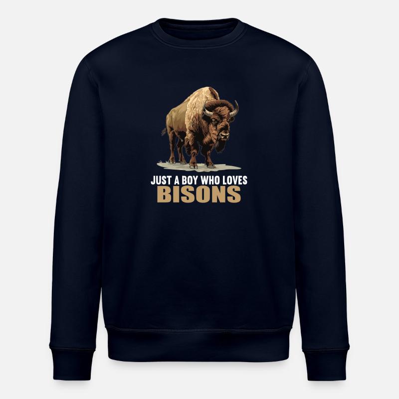 Bisons Bison - Stanley/Stella ROLLER Unisex Organic Sweatshirt - navy