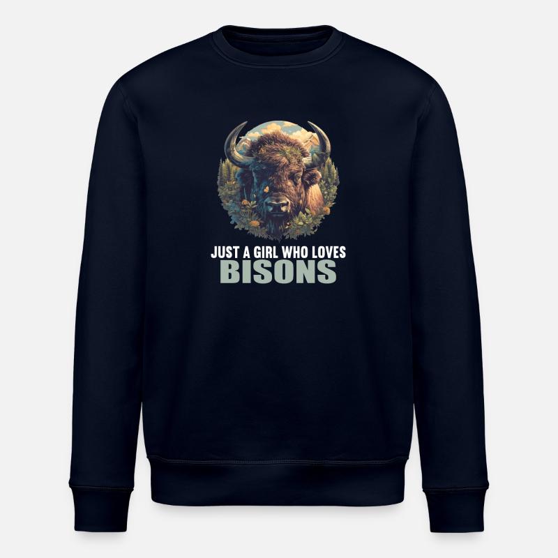 Bisons Bison - Stanley/Stella ROLLER Unisex Organic Sweatshirt - navy