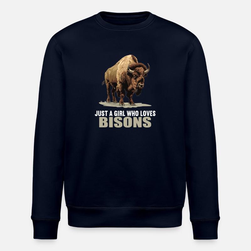 Bisons Bison - Stanley/Stella ROLLER Unisex Organic Sweatshirt - navy