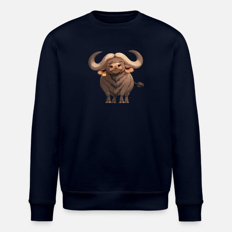 Buffalos Buffalo Büffel - Stanley/Stella Unisex Bio-Sweatshirt ROLLER - Navy