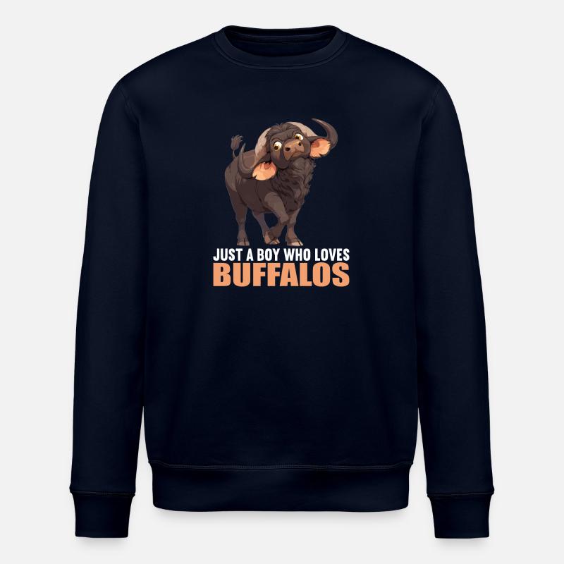 Buffles Buffalo Büffel - Sweat bio ROLLER Stanley/Stella Unisexe - marine