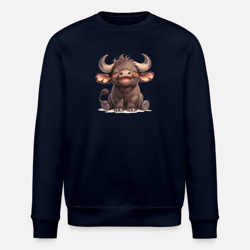 Buffles Buffalo Büffel - Sweat bio ROLLER Stanley/Stella Unisexe - marine