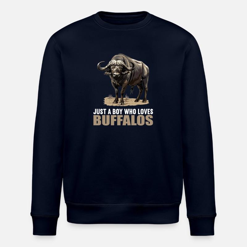 Buffalos Buffalo Büffel - Stanley/Stella Unisex Bio-Sweatshirt ROLLER - Navy