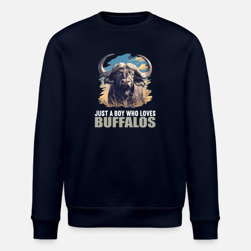 Buffalos Buffalo Büffel - Stanley/Stella Unisex Bio-Sweatshirt ROLLER - Navy