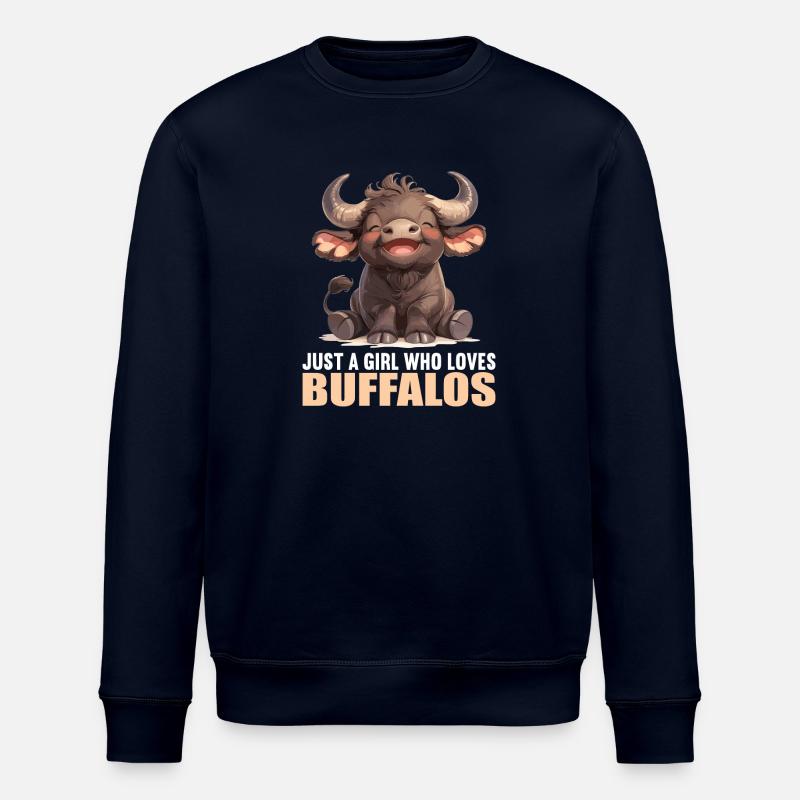 Buffalos Buffalo Büffel - Stanley/Stella Unisex Bio-Sweatshirt ROLLER - Navy