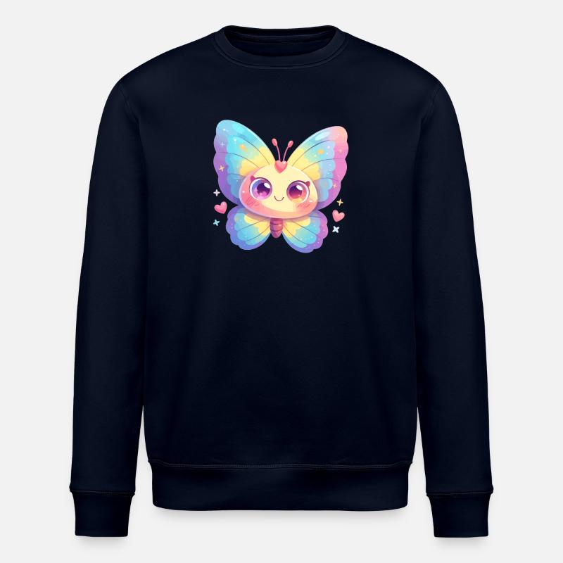 papillon papillons papillon papillon - Sweat bio ROLLER Stanley/Stella Unisexe - marine