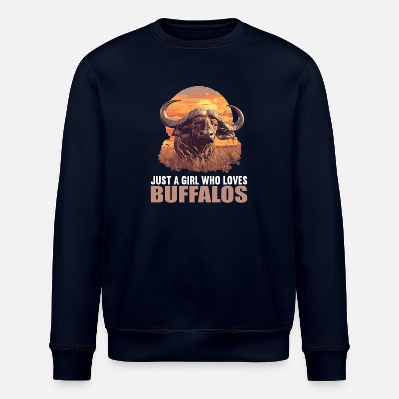Buffles Buffalo Büffel - Sweat bio ROLLER Stanley/Stella Unisexe - marine