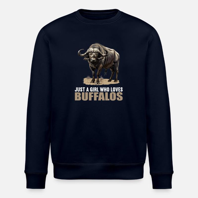 Buffles Buffalo Büffel - Sweat bio ROLLER Stanley/Stella Unisexe - marine
