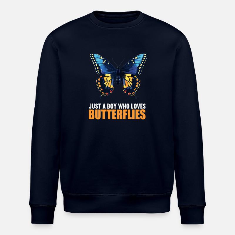papillon papillons papillon papillon - Sweat bio ROLLER Stanley/Stella Unisexe - marine