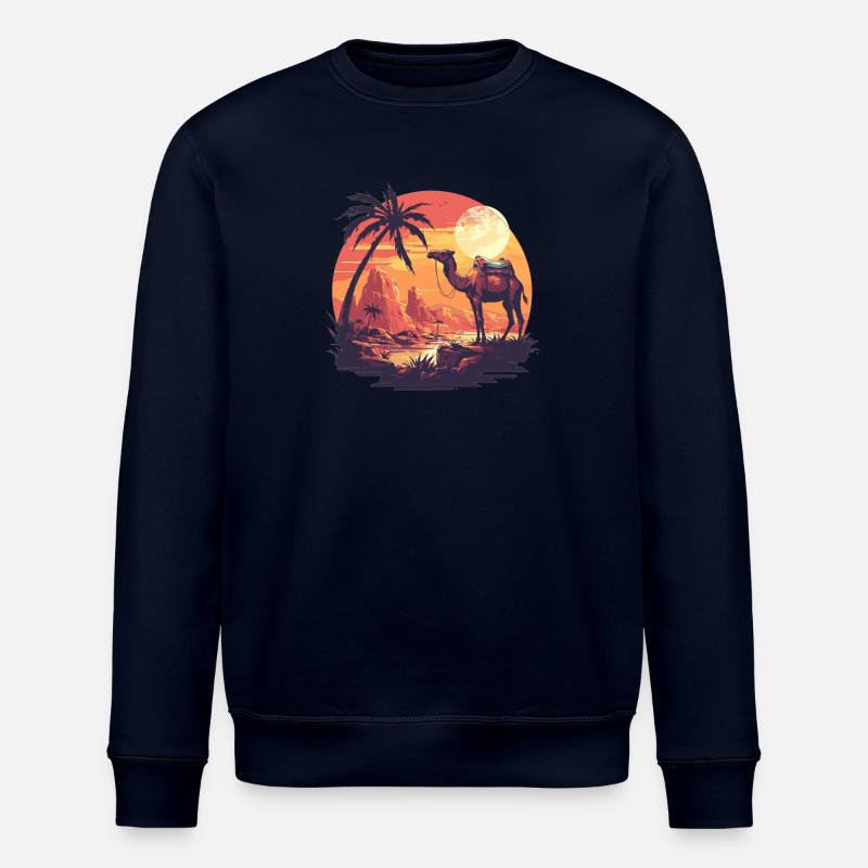 Camel Kamele Kamel - Stanley/Stella ROLLER Unisex Organic Sweatshirt - navy
