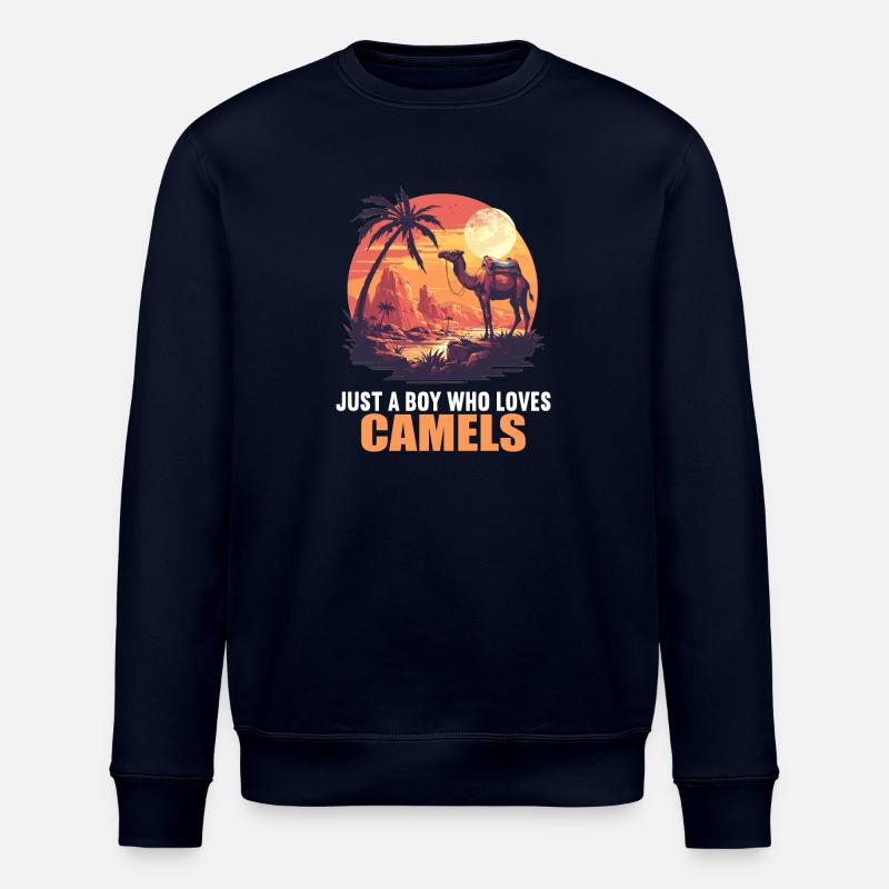 Camel Kamele Kamel - Stanley/Stella ROLLER Unisex Organic Sweatshirt - navy