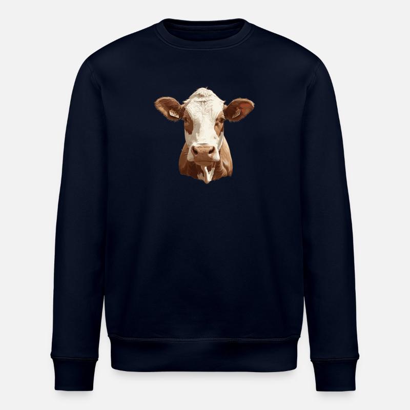 Cows Cow - Stanley/Stella ROLLER Unisex Organic Sweatshirt - navy