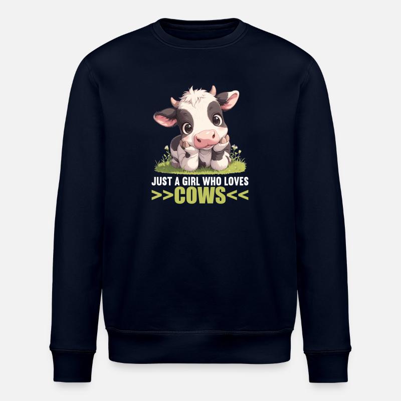Cows Cow - Stanley/Stella ROLLER Unisex Organic Sweatshirt - navy