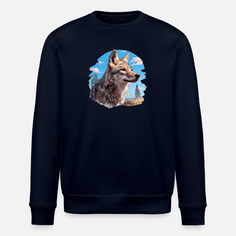 Kojoten Kojote - Stanley/Stella Unisex Bio-Sweatshirt ROLLER - Navy
