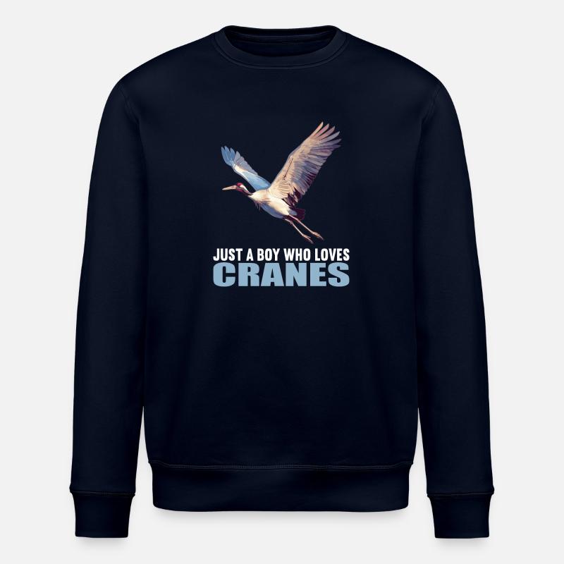 Kraniche Kranich - Stanley/Stella Unisex Bio-Sweatshirt ROLLER - Navy