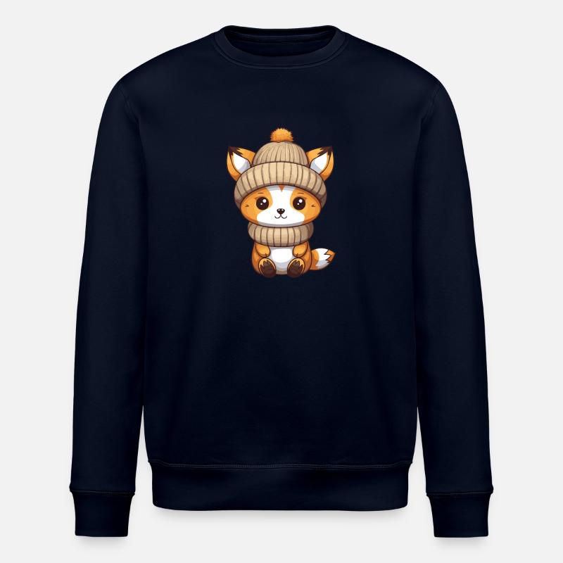 Fuchs Winter Comic - Stanley/Stella Unisex Bio-Sweatshirt ROLLER - Navy