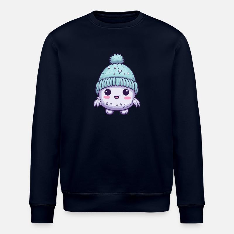 Cold Winter Virus Comic - Stanley/Stella ROLLER Unisex Organic Sweatshirt - navy