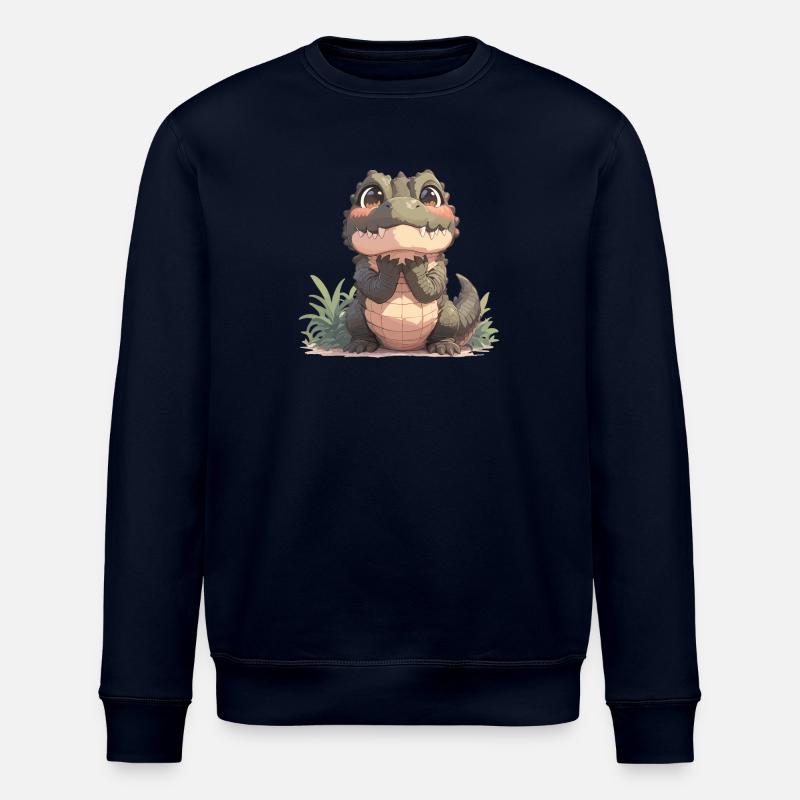 Crocodiles Crocodile - Stanley/Stella ROLLER Unisex Organic Sweatshirt - navy
