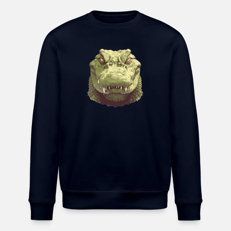 Crocodiles Crocodile - Stanley/Stella ROLLER Unisex Organic Sweatshirt - navy
