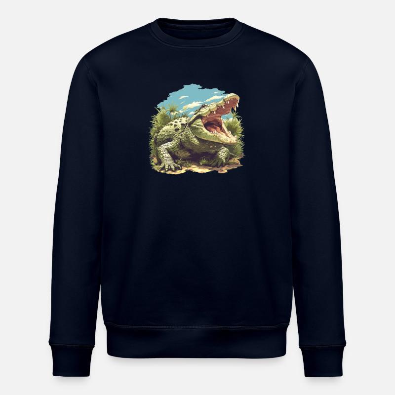 Crocodiles Crocodile - Stanley/Stella ROLLER Unisex Organic Sweatshirt - navy