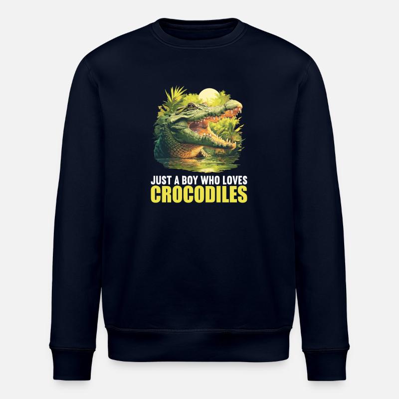 Krokodile Krokodil - Stanley/Stella Unisex Bio-Sweatshirt ROLLER - Navy