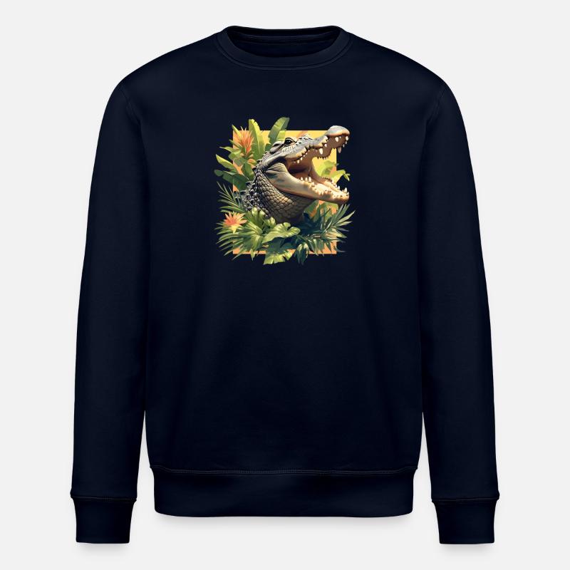 Krokodile Krokodil - Stanley/Stella Unisex Bio-Sweatshirt ROLLER - Navy