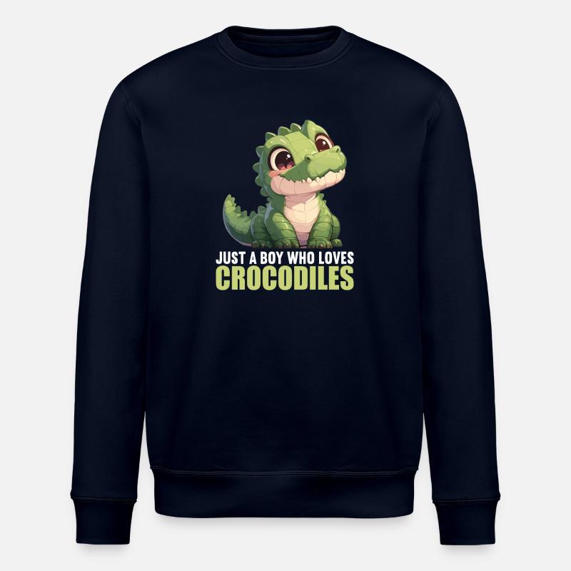 Crocodiles Crocodile - Stanley/Stella ROLLER Unisex Organic Sweatshirt - navy