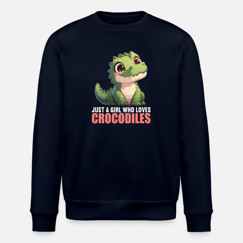 Crocodiles Crocodile - Stanley/Stella ROLLER Unisex Organic Sweatshirt - navy