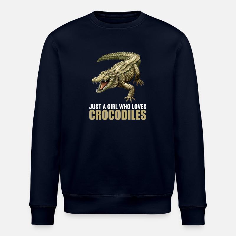 Crocodiles Crocodile - Stanley/Stella ROLLER Unisex Organic Sweatshirt - navy