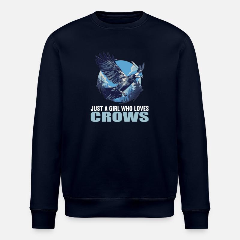 Crows Crow - Stanley/Stella ROLLER Unisex Organic Sweatshirt - navy