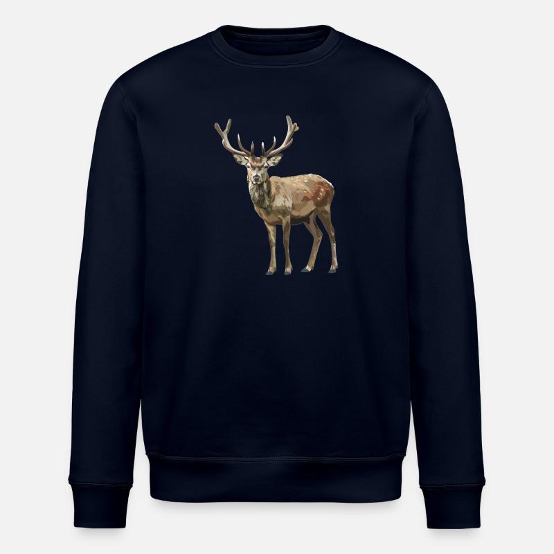 Hirsche Hirsch - Stanley/Stella Unisex Bio-Sweatshirt ROLLER - Navy