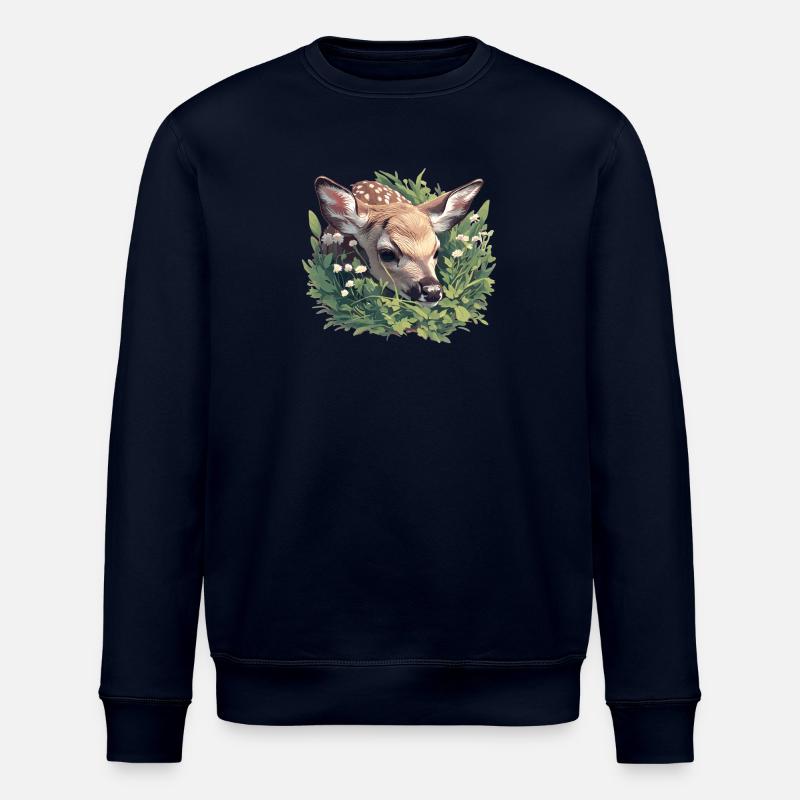 Deer Deer - Stanley/Stella ROLLER Unisex Organic Sweatshirt - navy