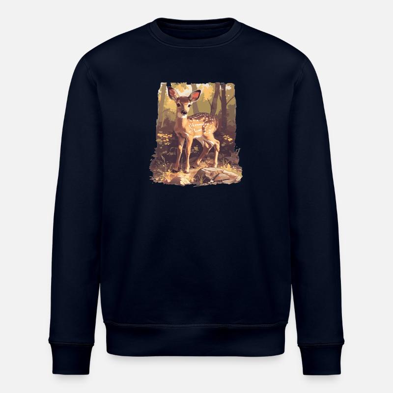 Deer Deer - Stanley/Stella ROLLER Unisex Organic Sweatshirt - navy