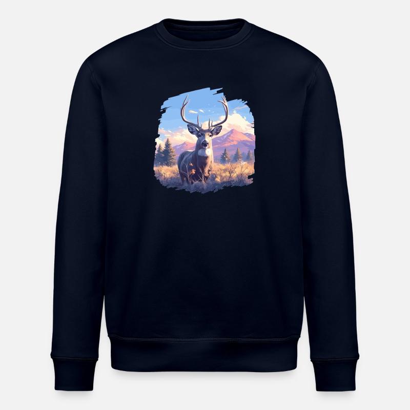 Hirsche Hirsch - Stanley/Stella Unisex Bio-Sweatshirt ROLLER - Navy