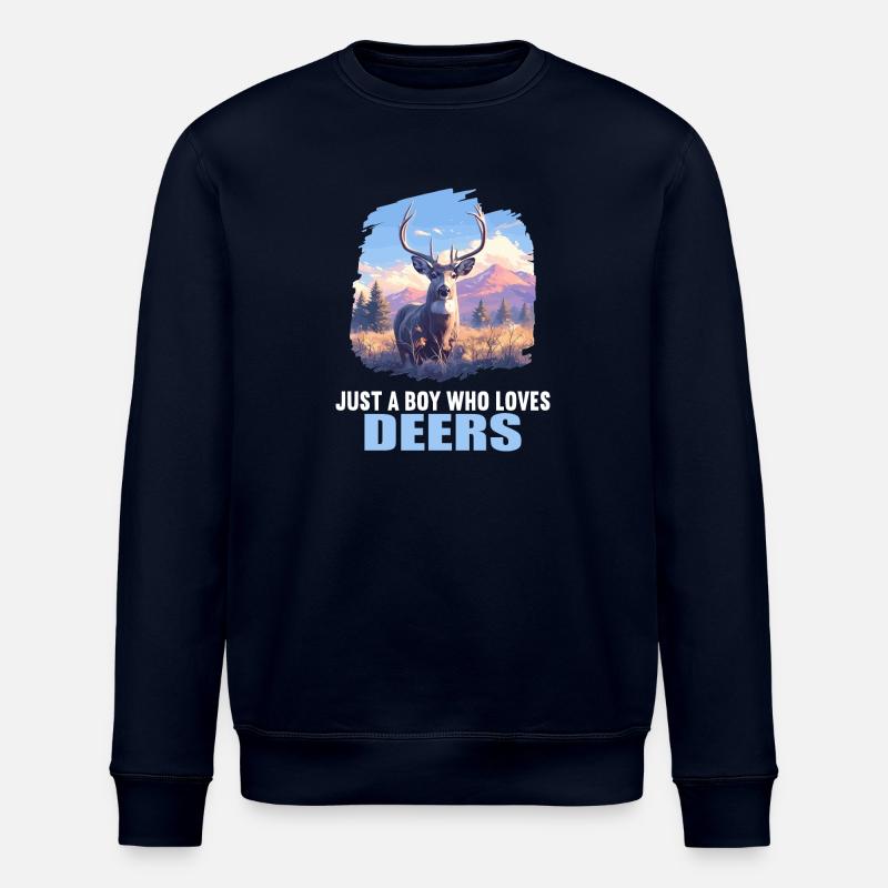 Hirsche Hirsch - Stanley/Stella Unisex Bio-Sweatshirt ROLLER - Navy
