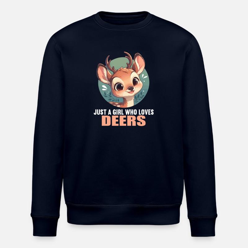 Deer Deer - Stanley/Stella ROLLER Unisex Organic Sweatshirt - navy