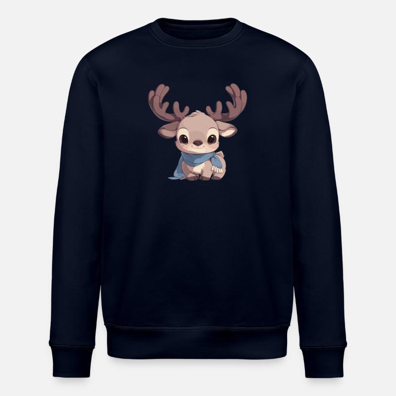 Moose Moose - Stanley/Stella ROLLER Unisex Organic Sweatshirt - navy