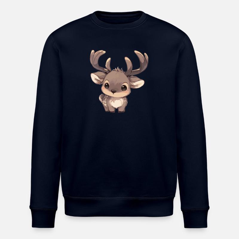 Moose Moose - Stanley/Stella ROLLER Unisex Organic Sweatshirt - navy