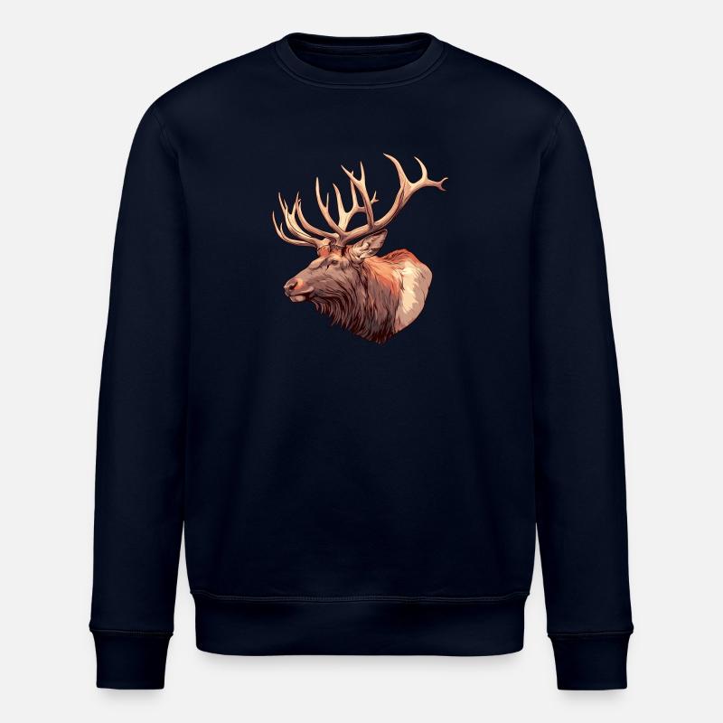 Elche Elch - Stanley/Stella Unisex Bio-Sweatshirt ROLLER - Navy