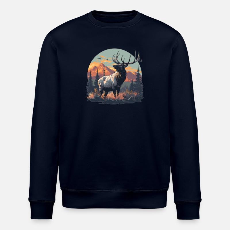 Moose Moose - Stanley/Stella ROLLER Unisex Organic Sweatshirt - navy