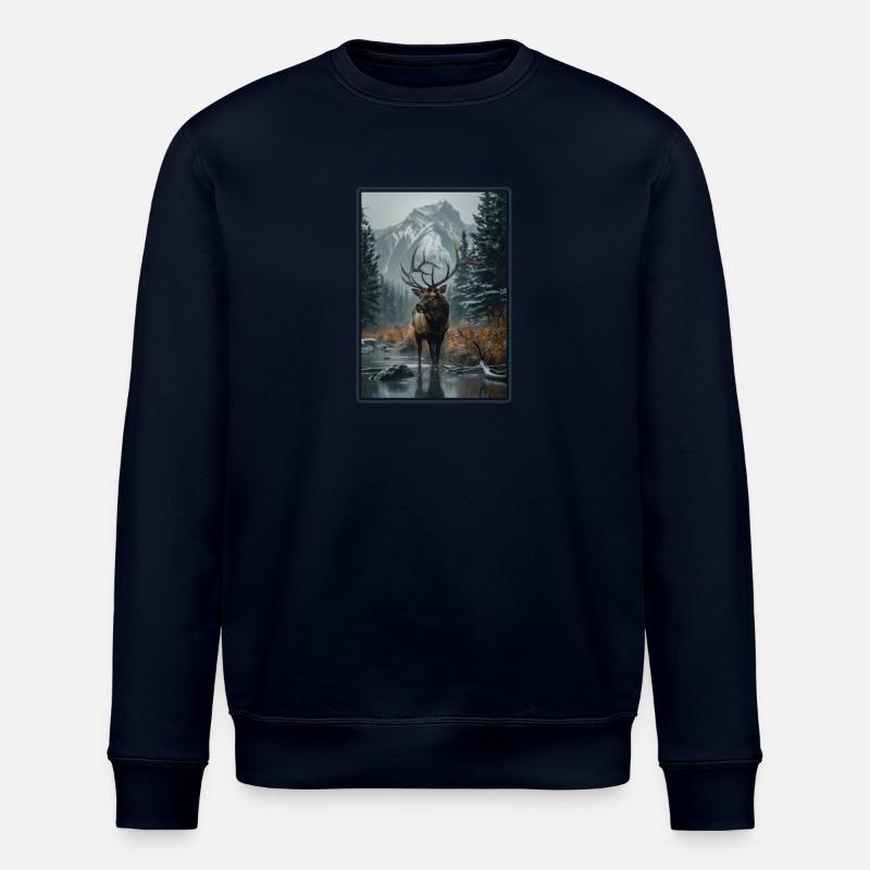 Moose Moose - Stanley/Stella ROLLER Unisex Organic Sweatshirt - navy