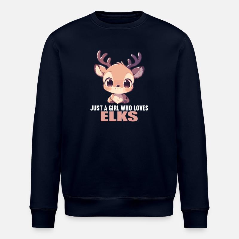 Moose Moose - Stanley/Stella ROLLER Unisex Organic Sweatshirt - navy