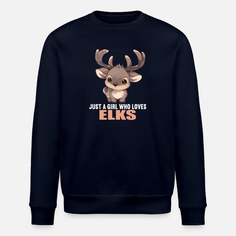 Moose Moose - Stanley/Stella ROLLER Unisex Organic Sweatshirt - navy