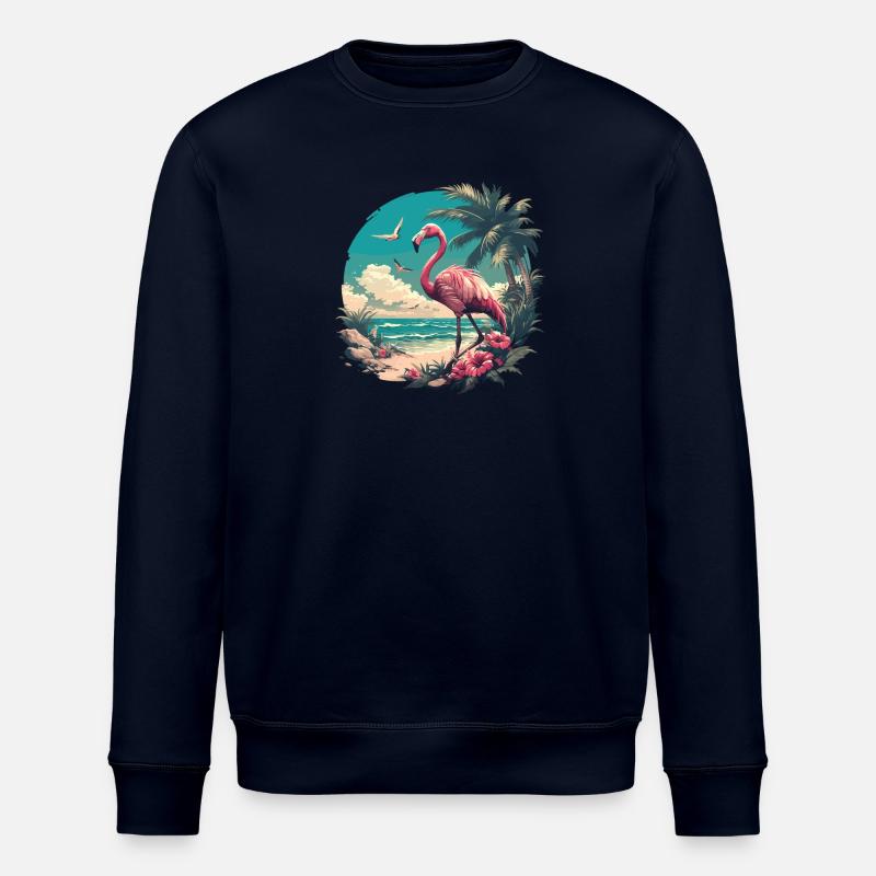 Flamingos Flamingo - Stanley/Stella Unisex Bio-Sweatshirt ROLLER - Navy