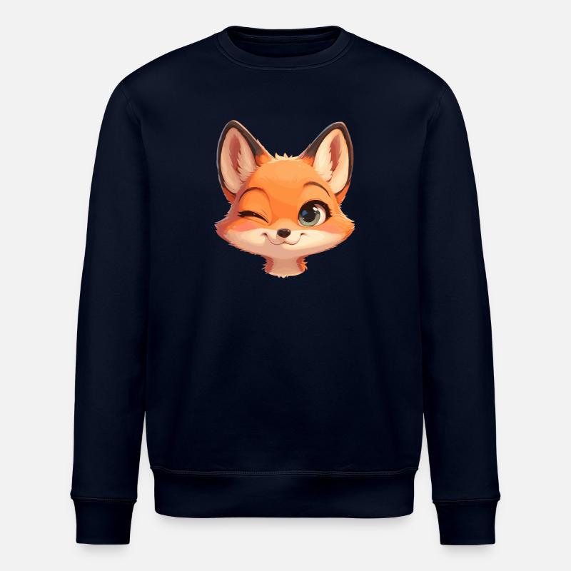 Foxes Fox - Stanley/Stella ROLLER Unisex Organic Sweatshirt - navy