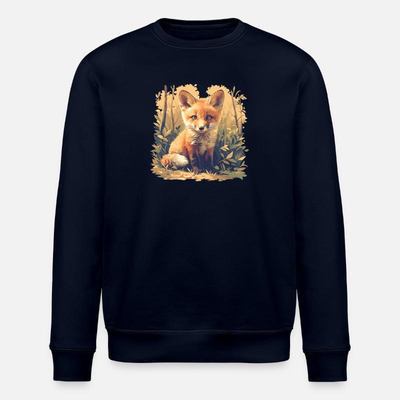 Foxes Fox - Stanley/Stella ROLLER Unisex Organic Sweatshirt - navy