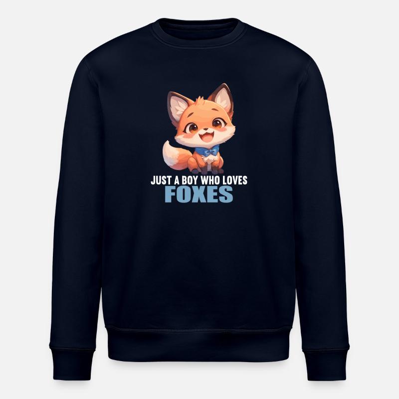 Foxes Fox - Stanley/Stella ROLLER Unisex Organic Sweatshirt - navy
