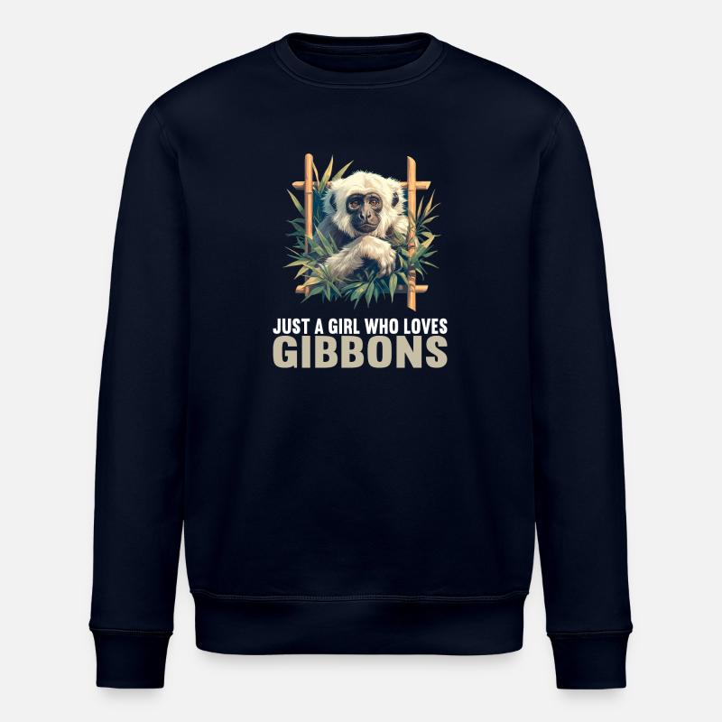 Gibbons Gibbon - Stanley/Stella Unisex Bio-Sweatshirt ROLLER - Navy